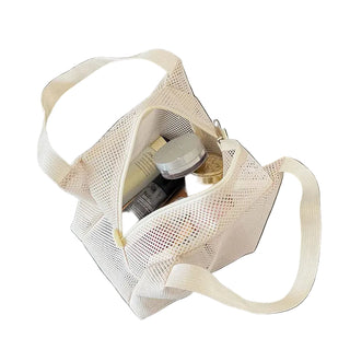 Portable Mesh Cosmetic Bag