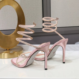 Twine Crystal Sandals