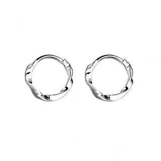 Mariasz Minimalist Plated Gold Circle Earrings