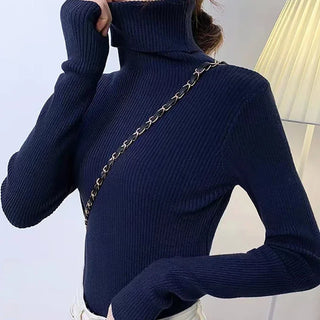 Soft Knitted Cashmere Pullover Turtleneck Sweater