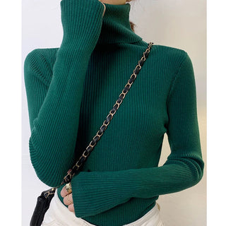 Soft Knitted Cashmere Pullover Turtleneck Sweater