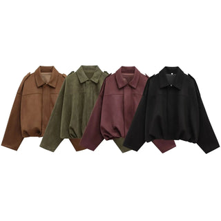 Marsly Longline Suede-Effect Coat