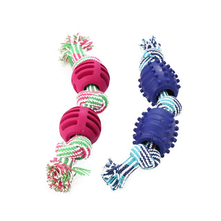 Double Knot Cotton Rope Dog Chew Toy