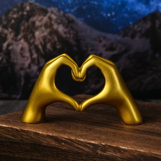 Gold “Love” Hand Decorative Sculpture