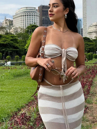 Zahara Zebra Crochet Cover Up