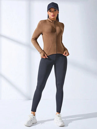 2024 New yoga coat short sports jacket women's fitness clothes
