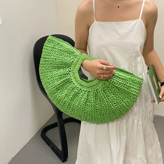 Half Moon Basket Beach Bag