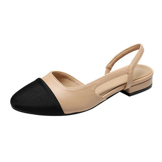 Two-Tone Slingback Flats