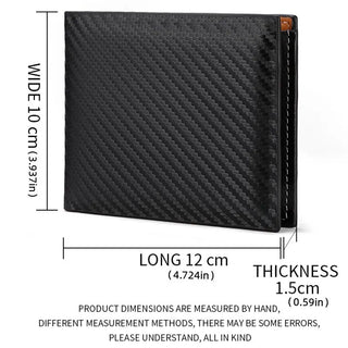 Carbon Fiber Short Wallet