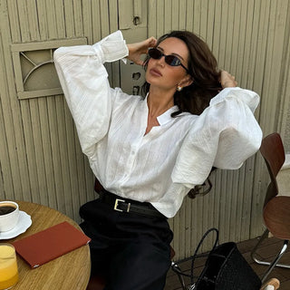 Oversized Long Sleeve Blouse