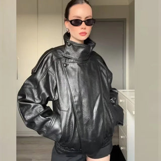 Lennox Oversized Faux Leather Jacket