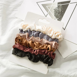 6pcs Satin Hair Scrunchies