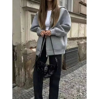 Hooded Zip-Up Sweatshirt