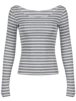 Sweetown Slim Long Sleeve Stripe Tee