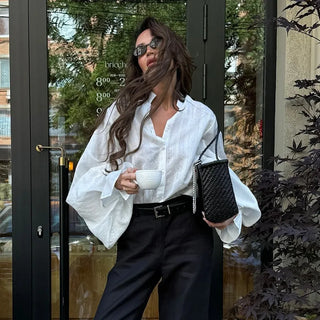Oversized Long Sleeve Blouse