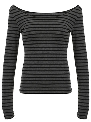 Sweetown Slim Long Sleeve Stripe Tee