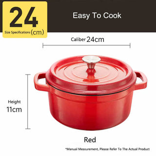 Cooker King Cast Iron Enamel Pot