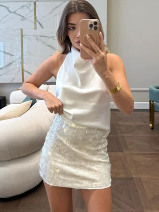 Sequin Micro Mini Skirt