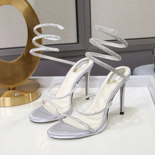 Twine Crystal Sandals