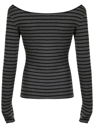 Sweetown Slim Long Sleeve Stripe Tee
