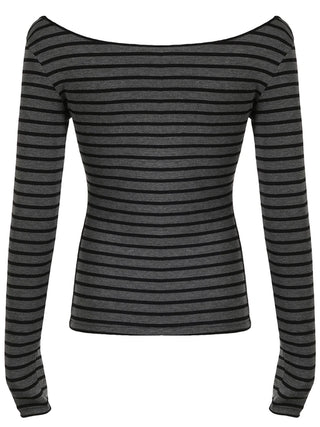 Sweetown Slim Long Sleeve Stripe Tee