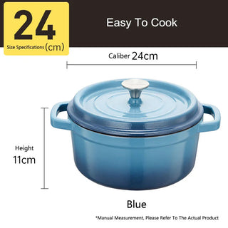 Cooker King Cast Iron Enamel Pot