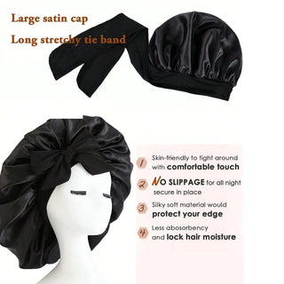 Satin/Silk Adjustable Sleeping Hair Bonnet