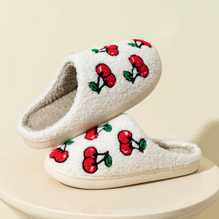 Little Cherry Plush Slippers