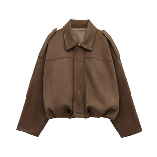 Marsly Longline Suede-Effect Coat