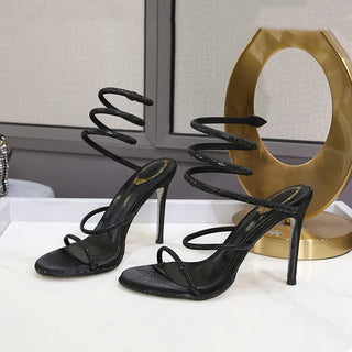 Twine Crystal Sandals