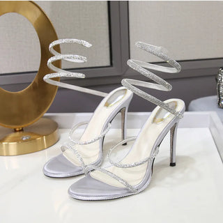 Twine Crystal Sandals