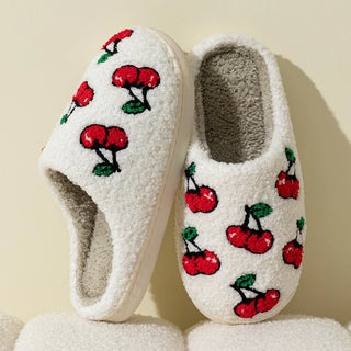 Little Cherry Plush Slippers