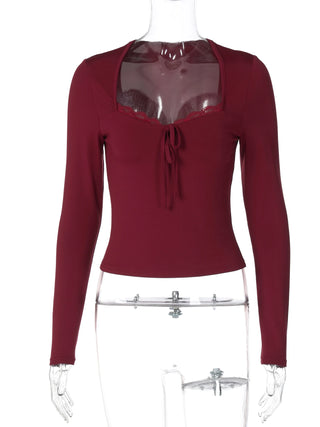 Celeste Lace Long Sleeve Crop Top