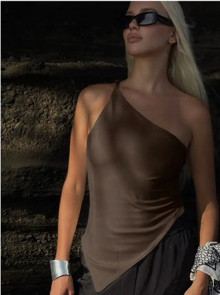 Amelie One Shoulder Crop Top