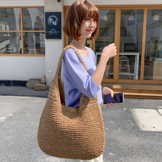 Shoulder Wicker Tote