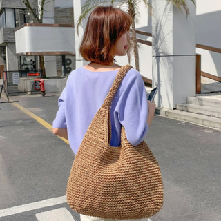 Shoulder Wicker Tote