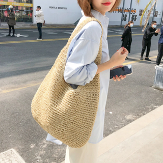Shoulder Wicker Tote