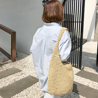 Shoulder Wicker Tote