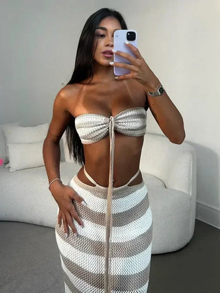 Zahara Zebra Crochet Cover Up