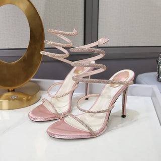 Twine Crystal Sandals