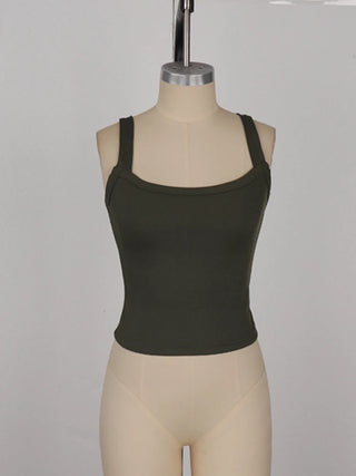 Cross-Strap Fitted Tank Vest
