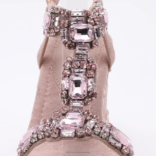 Velvet Wedge Sandals