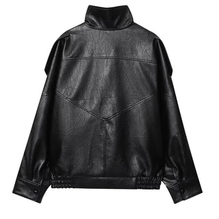 Lennox Oversized Faux Leather Jacket