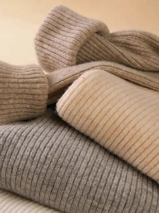 Soft Knitted Cashmere Pullover Turtleneck Sweater