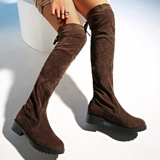 Over-the-Knee Suede Boots