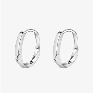Mariasz Minimalist Plated Gold Circle Earrings