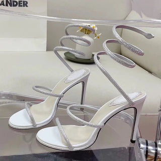 Twine Crystal Sandals