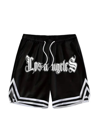 Unisex Los Angeles Print Basketball Shorts