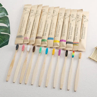 Bamboo Toothbrush Set