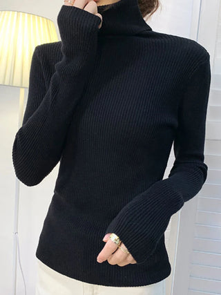 Soft Knitted Cashmere Pullover Turtleneck Sweater
